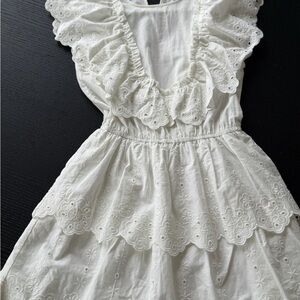 H&M FLOUNCED COTTON DRESS Summer dress